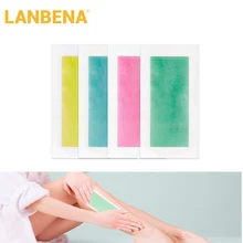 10 шт. бумажные восковые полоски удаление волос на теле натуральный пчелиный воск двухсторонняя депиляция укоризненный шелковистый инструмент для красоты тела