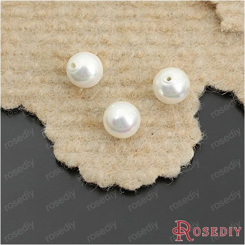 

Wholesale Diameter 4mm 5mm 6mm 8mm 10mm 12mm Round White Imitation Pearl made of Shell Half Drilled Beads (JM5869)