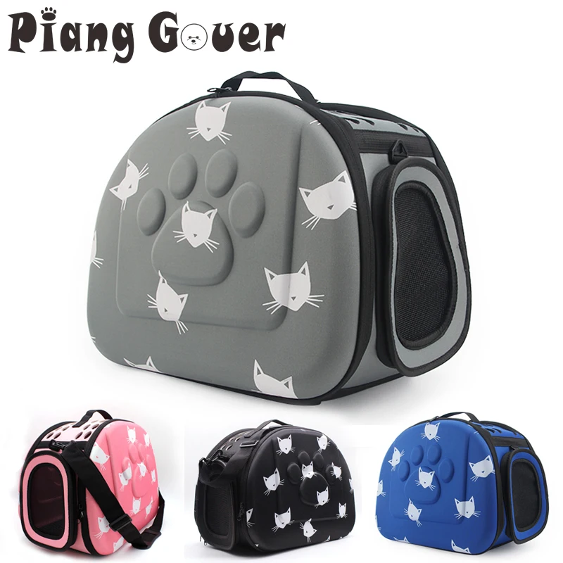 Cat Pattern Pet Carrier Bag Pet Travel Equipment Paws Land