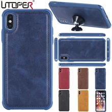 

360 Full Protect Phone Case For iPhone 6 6s 7 8 Plus X XR XS Max Magnetic Car Holder Cover For iPhone 7 Plus 8 Plus Coque Funda