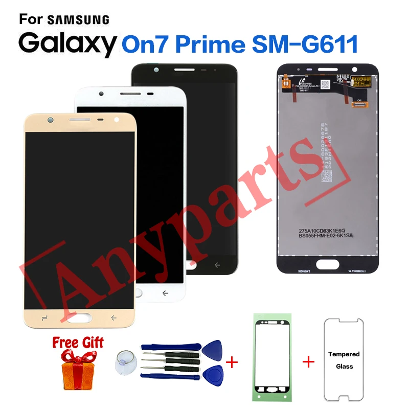 Для SAMSUNG Galaxy On7 Prime SM G611 ЖК экран Замена для samsung J7 2018 G611F модуль|Экраны мобильных