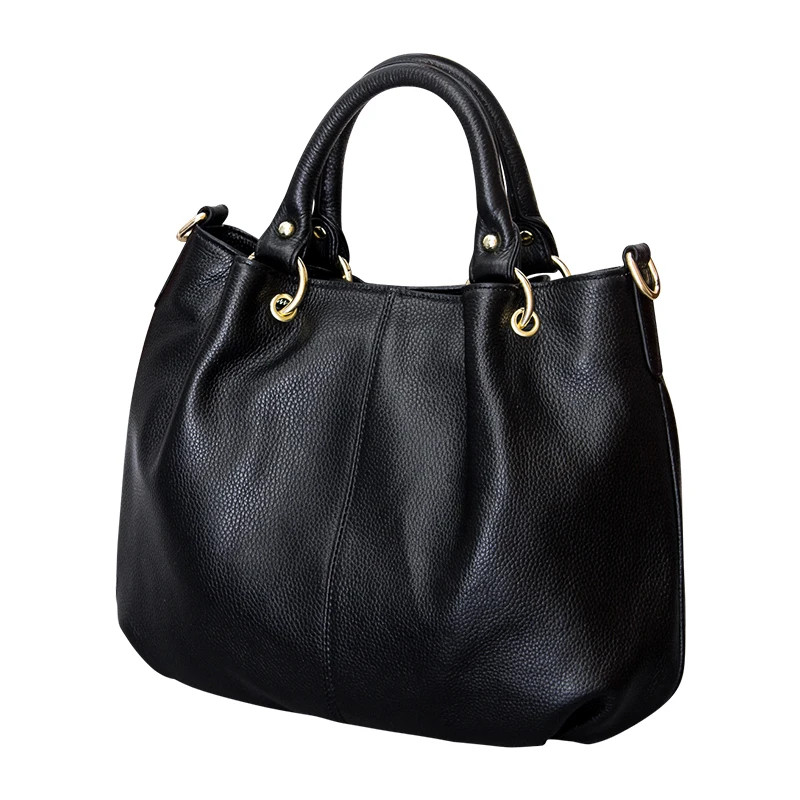

2018 Brand PASTE Natural Cowhide Women Handbag 100% Real Leather Ladies Big Shoulder Bag Classical Hobo Bags Causal