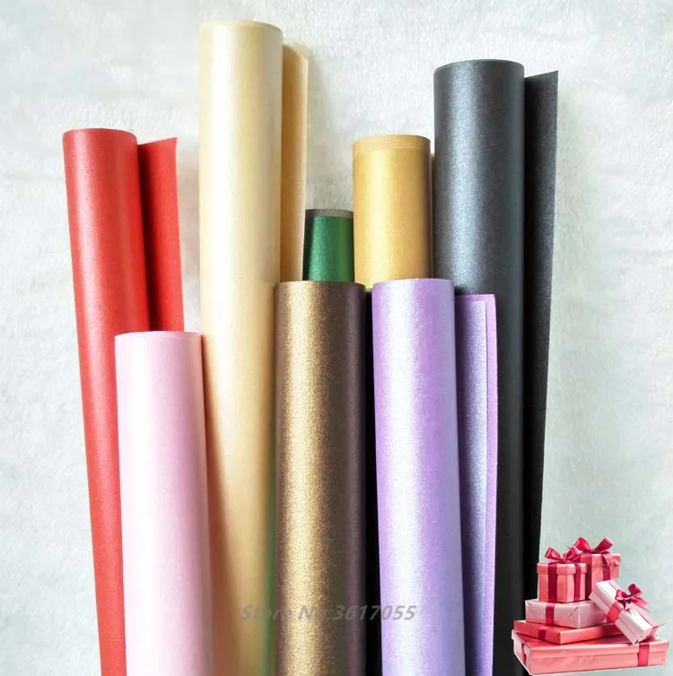 

60X54CM 10pcs Gift Wrapping Paper Pearl Flower Wrapping Paper Colorful Kraft Paper Handmade Craft Paper Party Gift Wrapping
