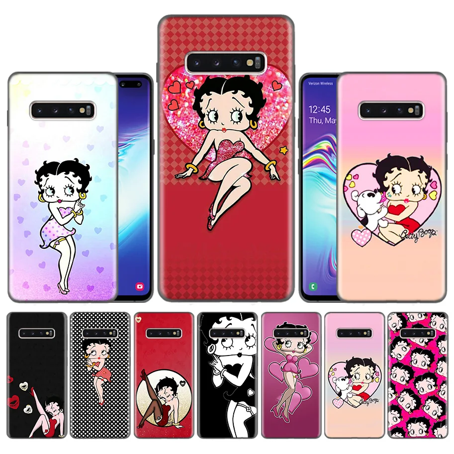 

Fundas Case Casing for Samsung Galaxy S10 S9 S8 Plus 5G A30 A50 A70 A40 A20 Note 8 9 10 Covers Carcass Betty Boop