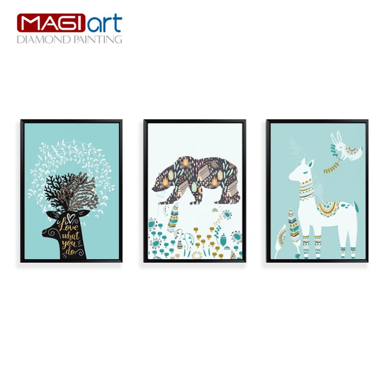 

Diamond painting accessories,Diamond embroidery,5D DIY mosaic Diamant, picture of rhinestones,full round daimond Animals ZMA055