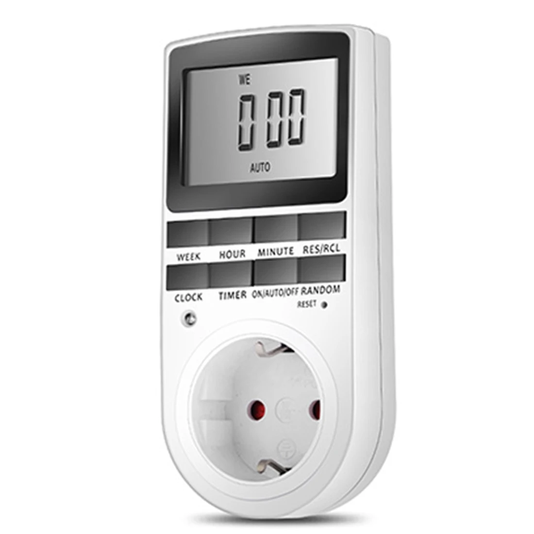 

Programmable Timing Socket Digital Timer Switch Kitchen Timer Outlet 230V 50HZ 7 Day 12/24 Hour EU/US Plug