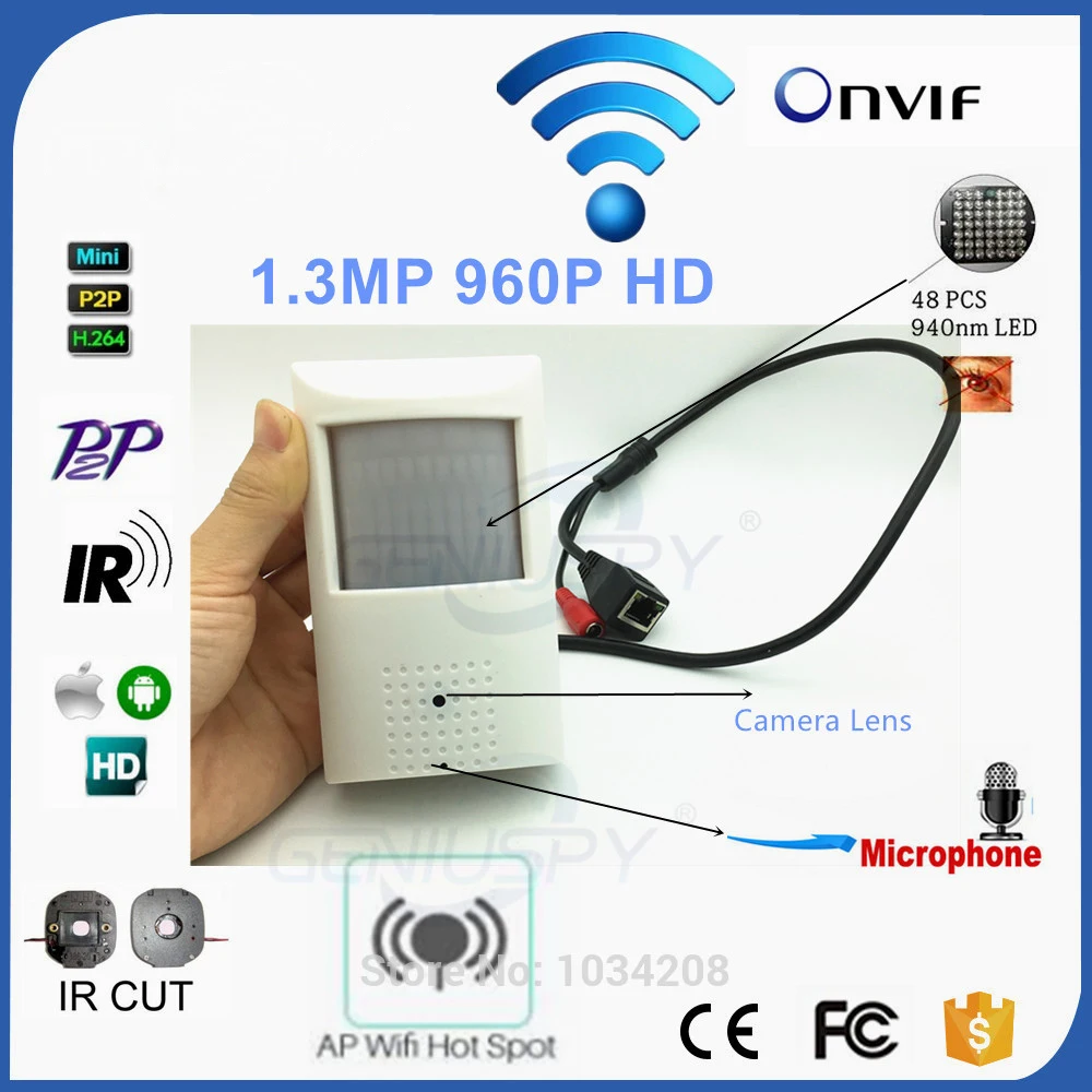 IP камера видеонаблюдения HD 960P с ИК датчиком движения Wi Fi и микрофоном|ip camera