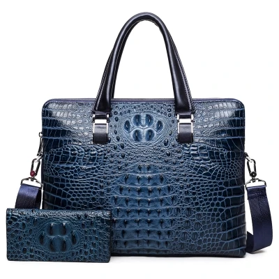 blue with wallet
