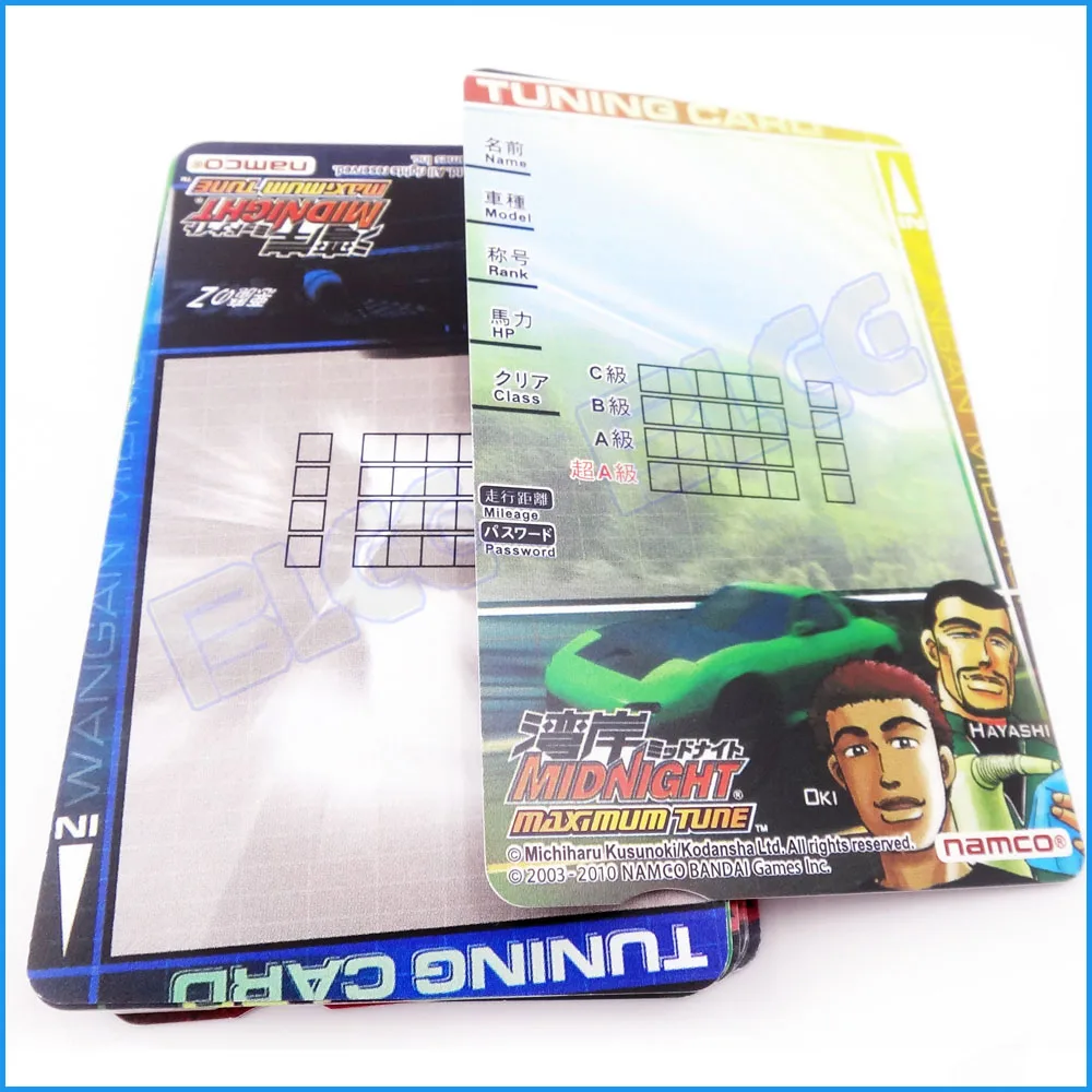 100 шт./лот Wangan полуночная точка 3DX для настраиваемой карты гоночный игровой