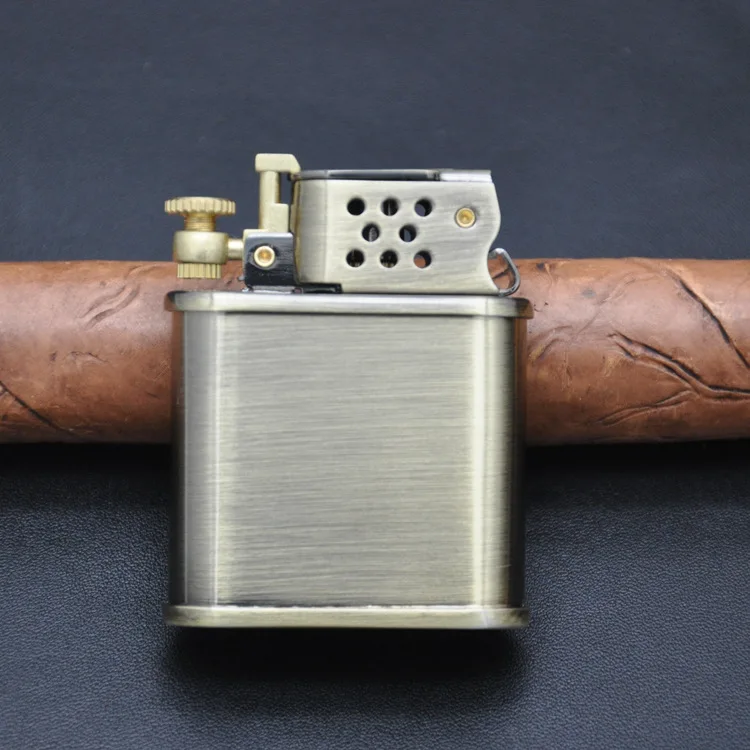 

ZORRO vintage brass liner oil lighter Automatic ignition , play & collect & gift kerosene lighter