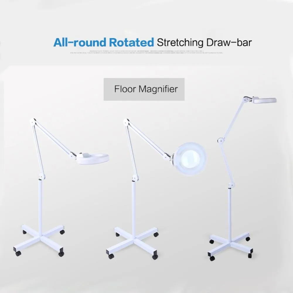 Стойка с лупой, лампа для татуировки 5x, увеличительный светильник ed, лампа для красоты, тату, маникюр, холодный светильник, инструмент для кожи, макияж, светильник, белый салон