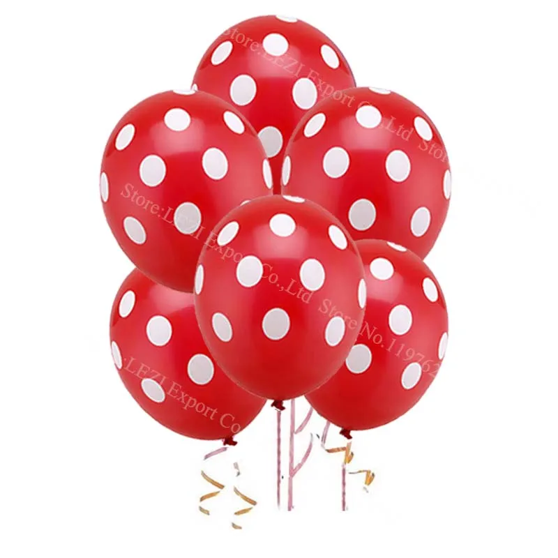 30 шт печать горошек латексные гелиевые шары подарки на день рождения Свадебные украшения для праздника для вечеринки черные красные воздушные шары для детского душа