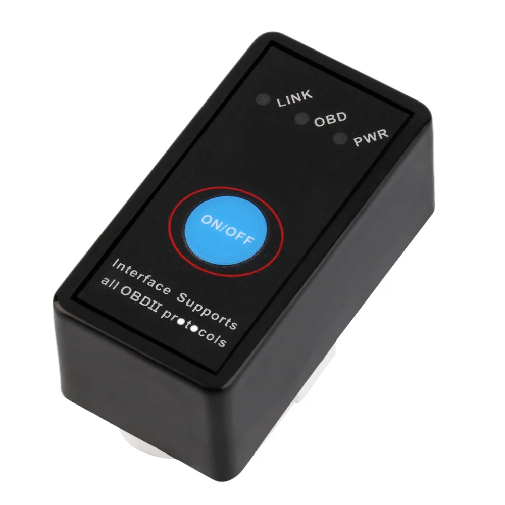 Универсальный OBD2 ELM327 V1.5 сканер Авто OBDII сканирующий инструмент автомобильный сканер кода с переключателем для Android Symbian Windows