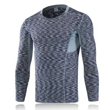 Мужской спортивный топ, футболки для фитнеса, спортивный бег Йога поезд Pro быстросохнущие компрессионные тренировочные муслсе Бодибилдинг футболка 6029