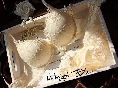 6 Colors Set Push Up Solid 32A-38C Bra Women Deep V Lace Decro Underwire Outfit Sexy Lace Bra Set For Free Shipping underwear sets sale