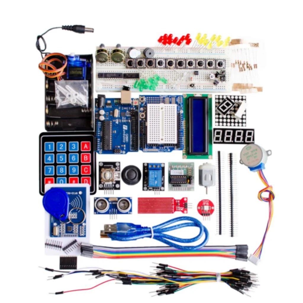 CFsunbird стартовый комплект для Uno R3-Uno R3 макетная плата и держатель Шаг Мотор/сервопривод/1602 lcd/перемычка провода/UNO R3