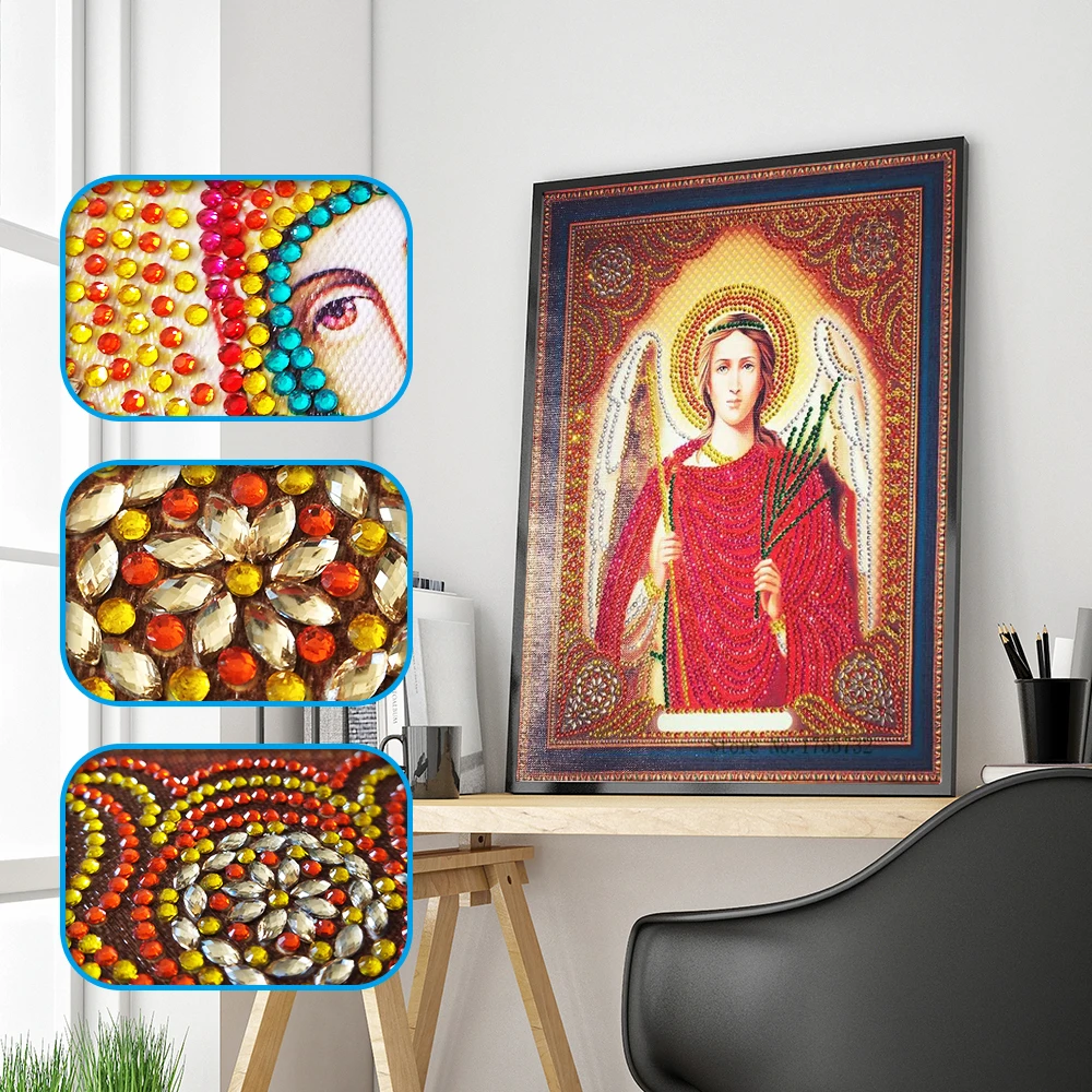 DIY алмазов картина вышивки крестом людей 3D мозаичная картина особой формы религиозных Алмазная вышивка бисера Home Decor lp103