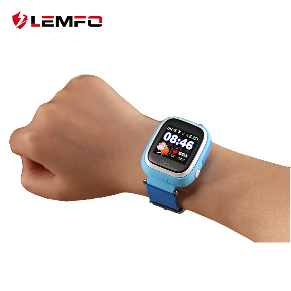Goedkoop LEMFO Q90 Smart Horloge Kids SOS Wekker GPS WIFI Bluetooth anti verloren Sim kaart Voor kinderen Smart horloges Telefoon Gift