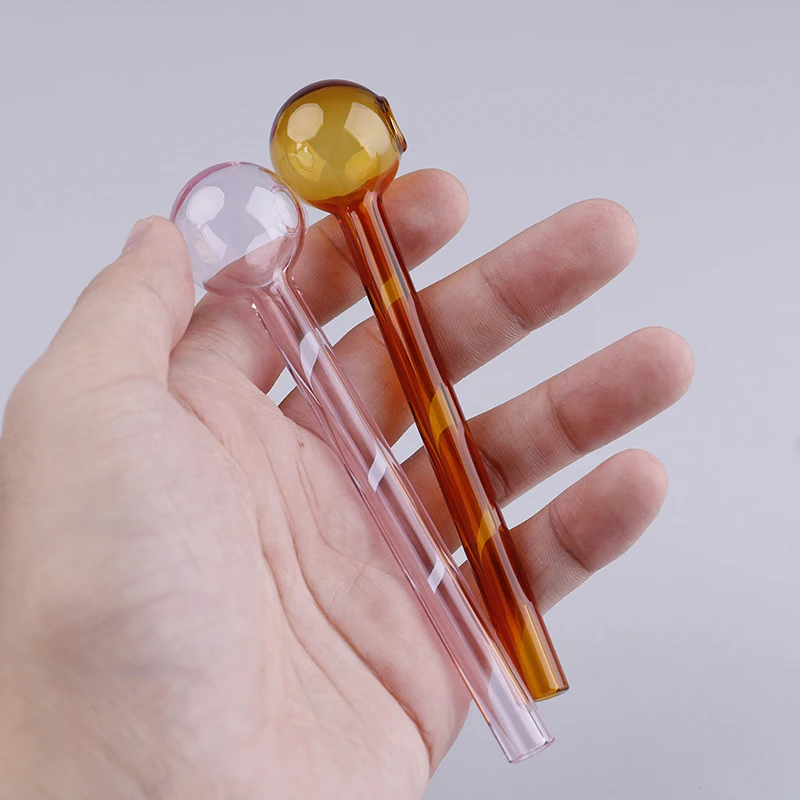 

Creative Oil Burner Pipes for Smoker Gift to Friends Borosilicate Glass Tube Pipe Tobacco