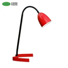 Светодиодный настольный светильник 3,5 Вт для ухода за глазами металлическая настольная лампа для чтения, учебы и офиса W Тип база Гибкая на гибкой ножке, светодиодная лампа для чтения