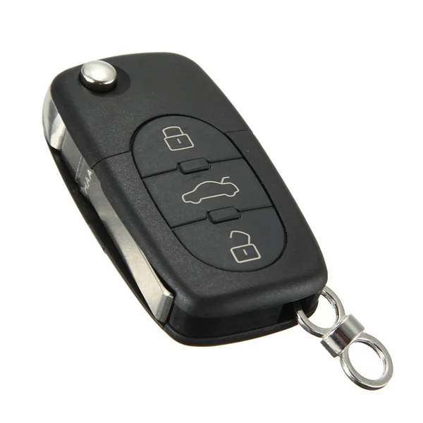 

New 3 Button Remote Key Fob Case Shell & Blade HAA for Audi A2 A3 A4 A6 A8 TT