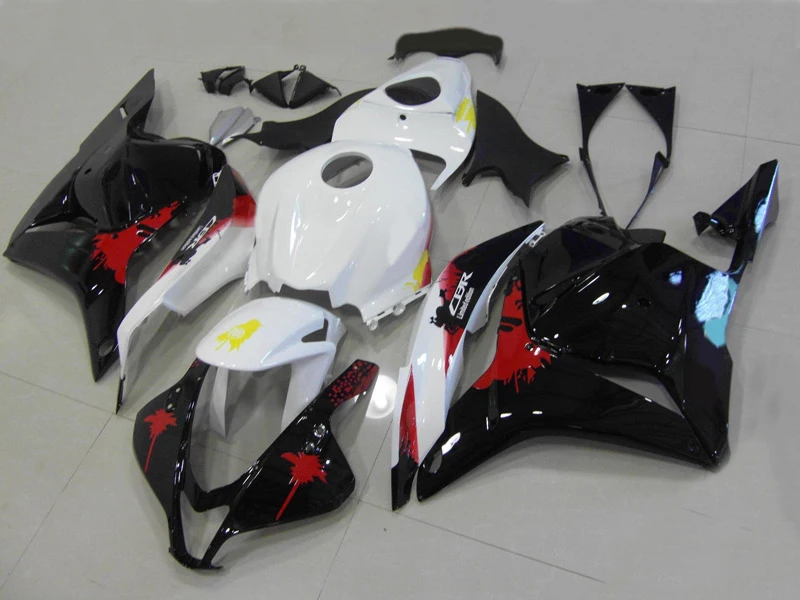 

Injection mold Fairing kit for HONDA CBR600RR F5 09 10 11 12 CBR 600RR 2009 2010 2012 ABS white black Fairings set+7gifts HF08