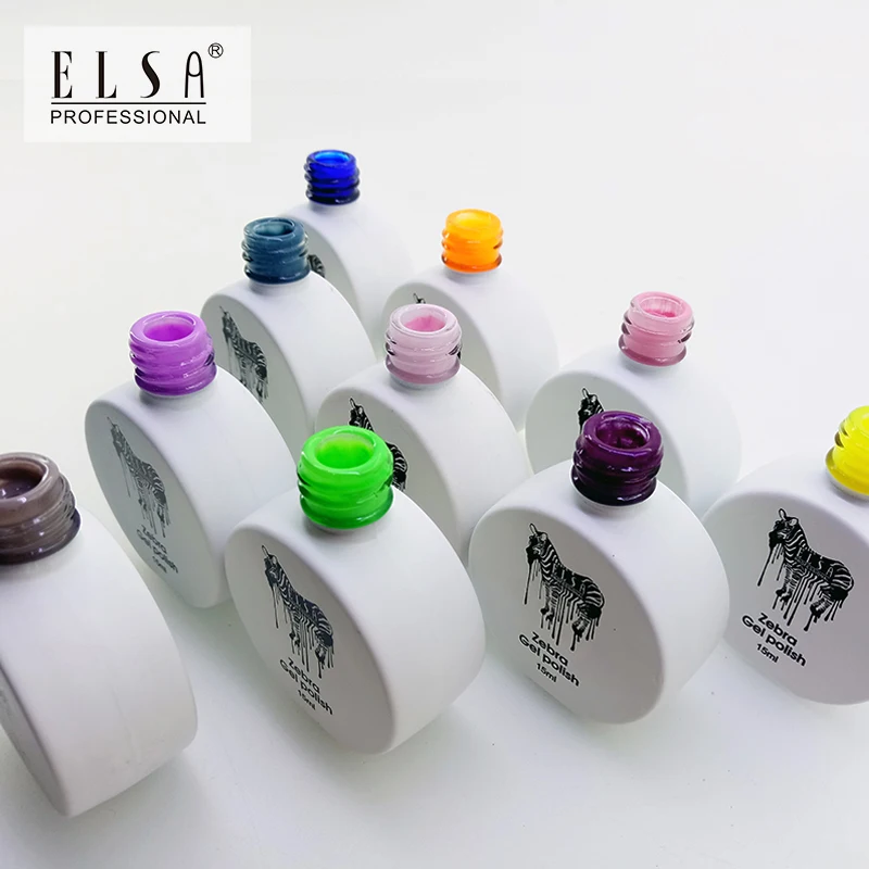 ELSA новинка уф гель для арт маникюра 72 оттенка 15 мл трехфазный гель лак для ногтей
