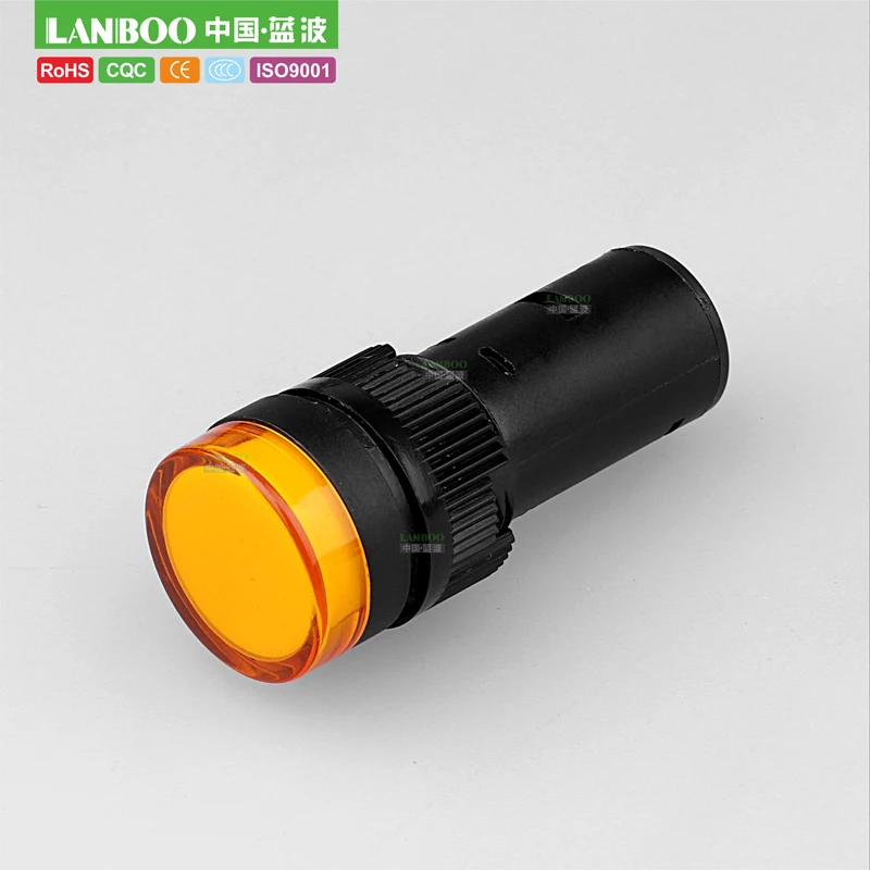 

10PCS AD16-16C Panel Mount Signal Power Led Indicator Light 16mm Pilot Lamp AC DC 12V 24V 220V Blue Green Red White Yellow