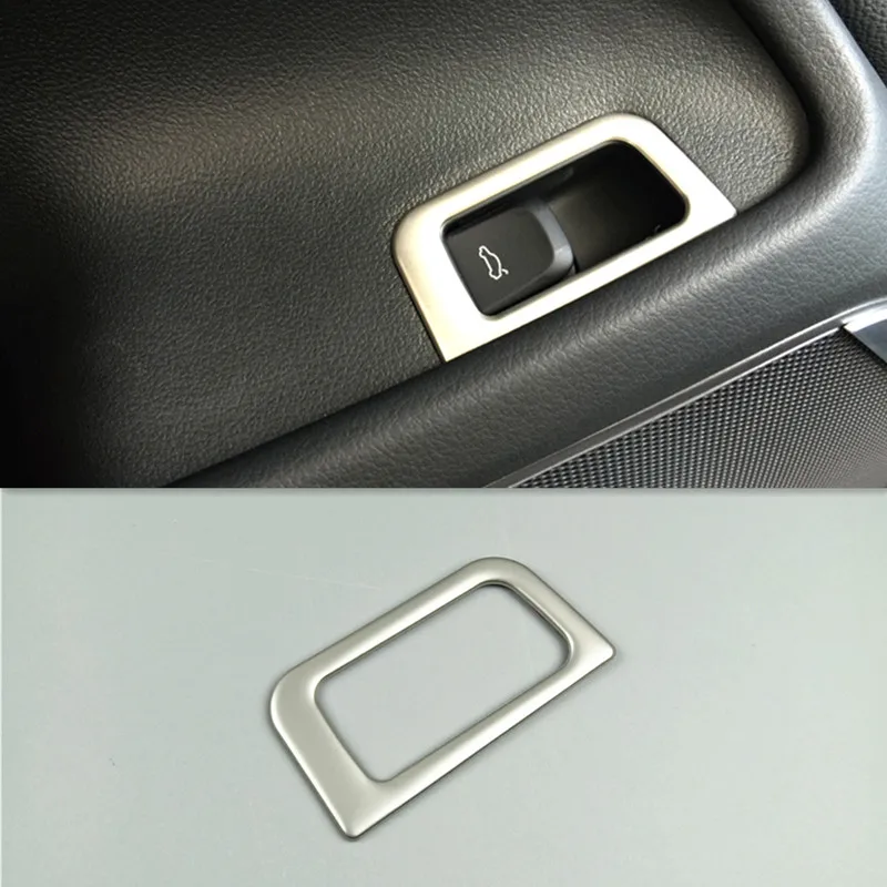 Автомобильная консоль навигационная Панель Воздушный чехол накладка из углеродного волокна наклейка зубчатые ленты для Audi A6 C7 A7 2012- аксессуары для интерьера - Название цвета: trunk silver