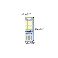 Портативный USB гаджеты Mini USB Мощность 1 Вт 5 В светочувствительных Управление 6 светодиодный чистый белый карты лампы