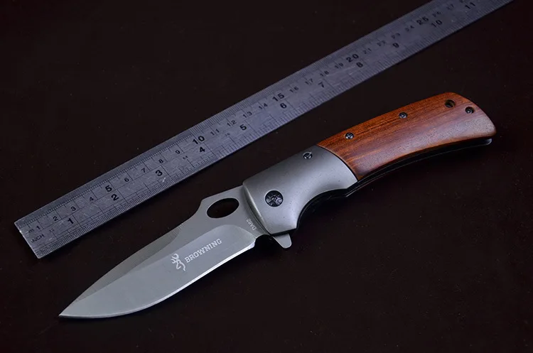 

Top EDC Knifes DA62 F82 Tactical Folding Knife Pocket Hunting Camping Knife 440 Blade Wood Handle Survival Utility Outdoor Tool