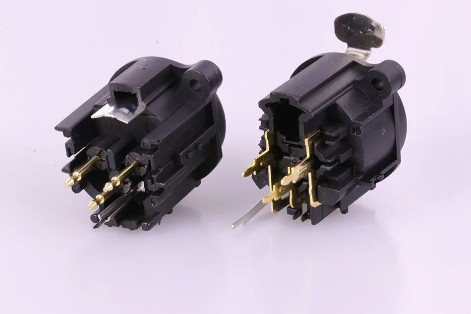 50 пар/100 шт. XLR разъема черного Пластик 3pin мужской/женский Джек Панель Крепление с
