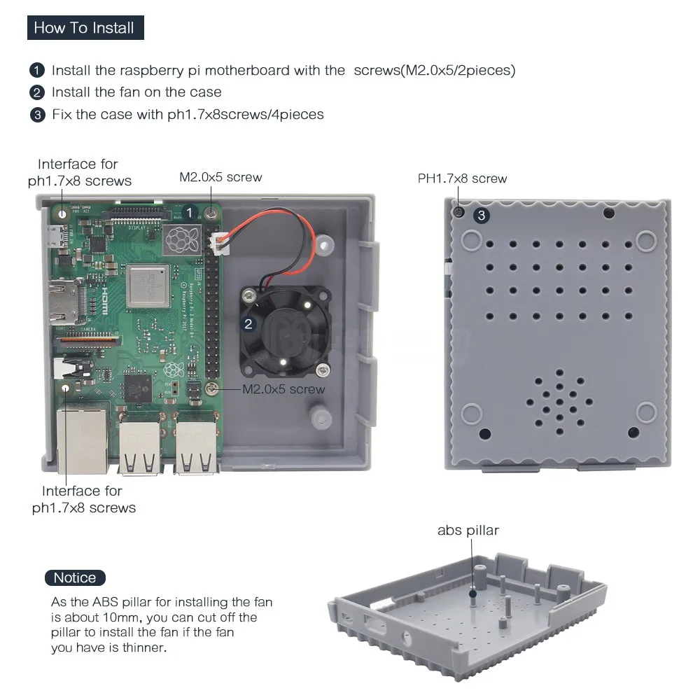 Raspberry Pi 3 B+ Mini NES Стильный чехол с крутым вентилятором комплект | Корпус для Raspberry Pi 3 Model B Plus, 3B, 2B и B+/NESPi чехол