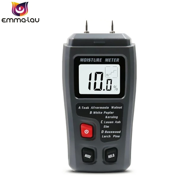 0-99.9% Portable Wood Moisture Meter Digital Pins Wood Humidity Tester
Hygrometer Timber Wooden Floor Carton Measuring Tool