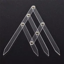 Татуаж поставки 1 шт. мини-ясно Пластик суппорт татуировка бровей Треугольники комплект линейки инструментов бар программное средство меры