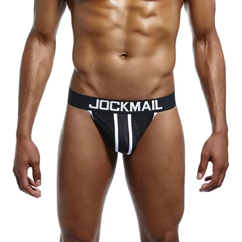 

AIIOU Sexy Men G-Strings & Thongs Underwear Briefs Fashion Pouch Gay Sissy T-back Piping Cotton Men Thongs G Strings Panties