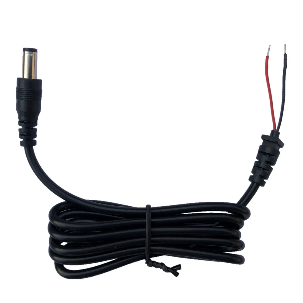 

Power Adapter Supply Replacement Cable with Card Position 1.2m DC 5. 5*2.1mm for LED Strip, Monitor, Camera, Router