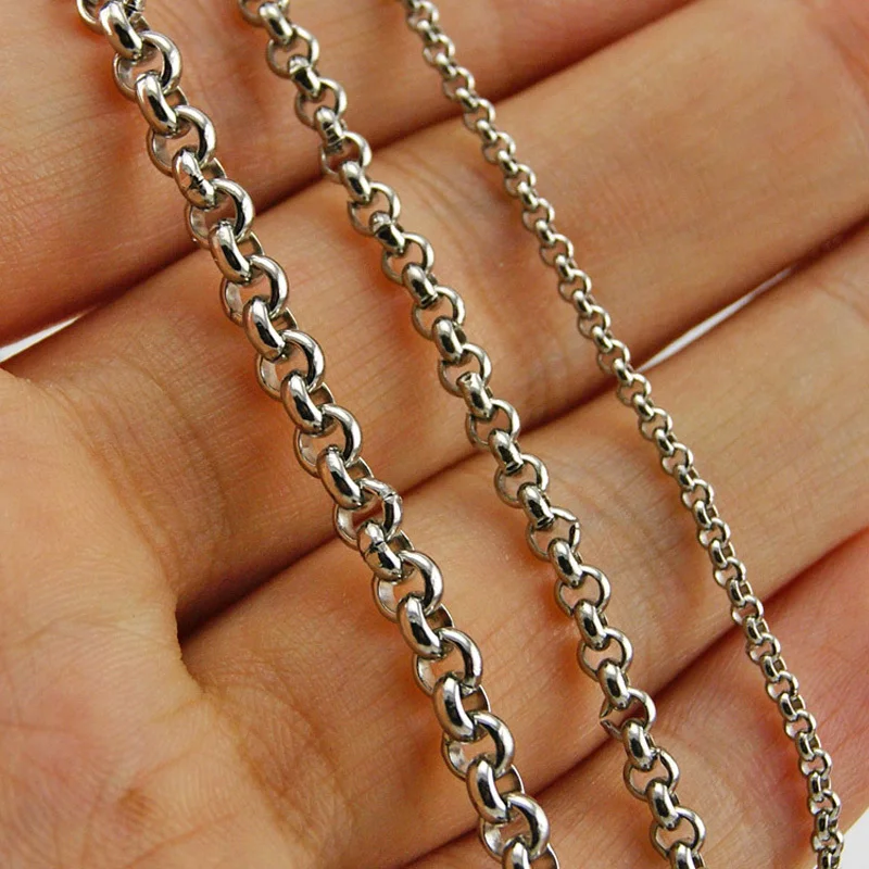 100meters in a roll necklace 2mm thin Link O Rolo Chains FASHION diy