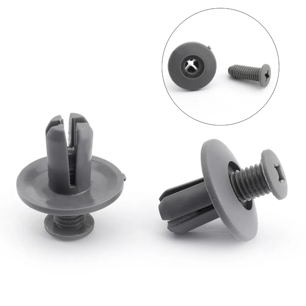 10 PCS White Mirror Fastener Retainer Door Trim Panel Clips Interior For Saturn