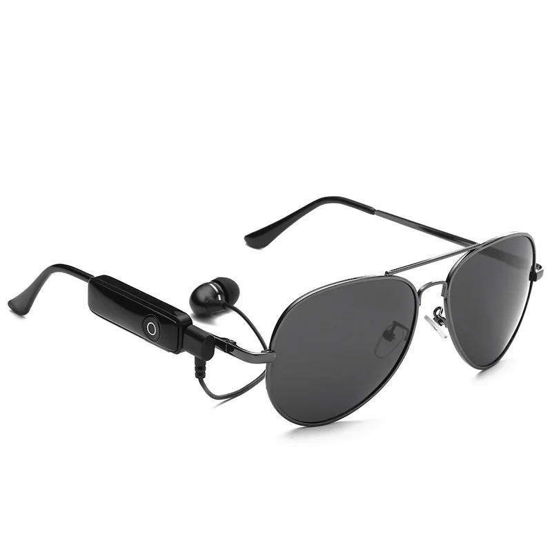 Новинка, многофункциональные поляризованные солнцезащитные очки с bluetooth-гарнитурой, беспроводные музыкальные наушники, микро USB, свободные руки, солнцезащитные очки для улицы - Цвет линз: A-Gray