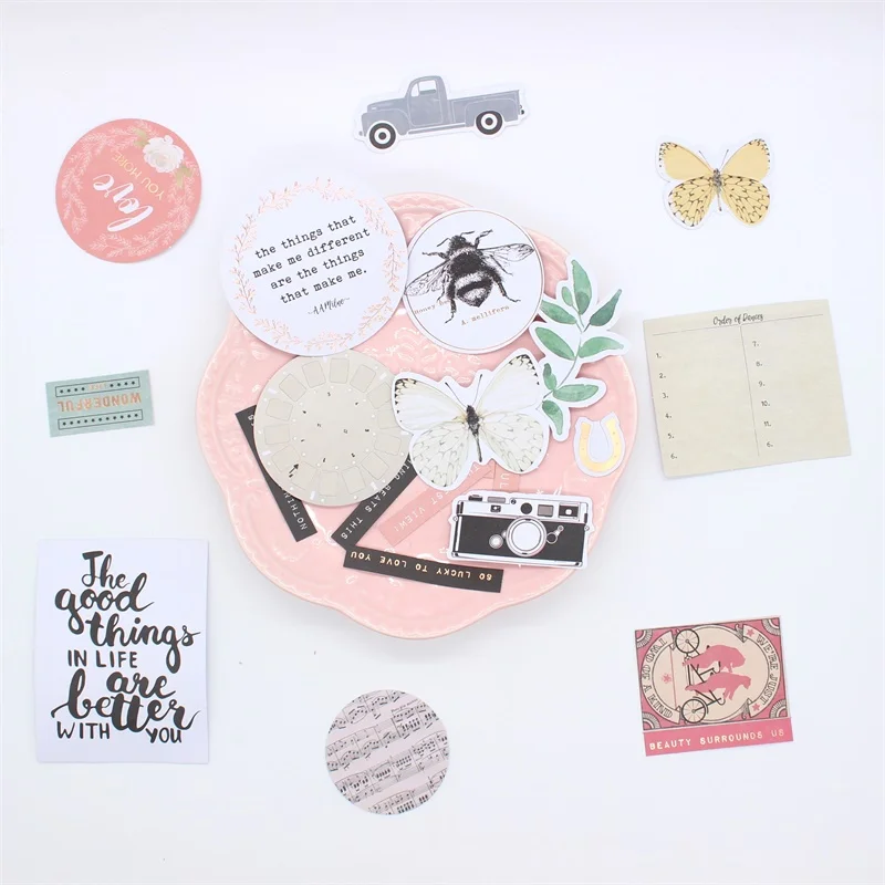 KSCRAFT 140 pc Love You More Cardstock высечки для скрапбукинга счастливый планировщик/изготовление карт/Журнал проекта