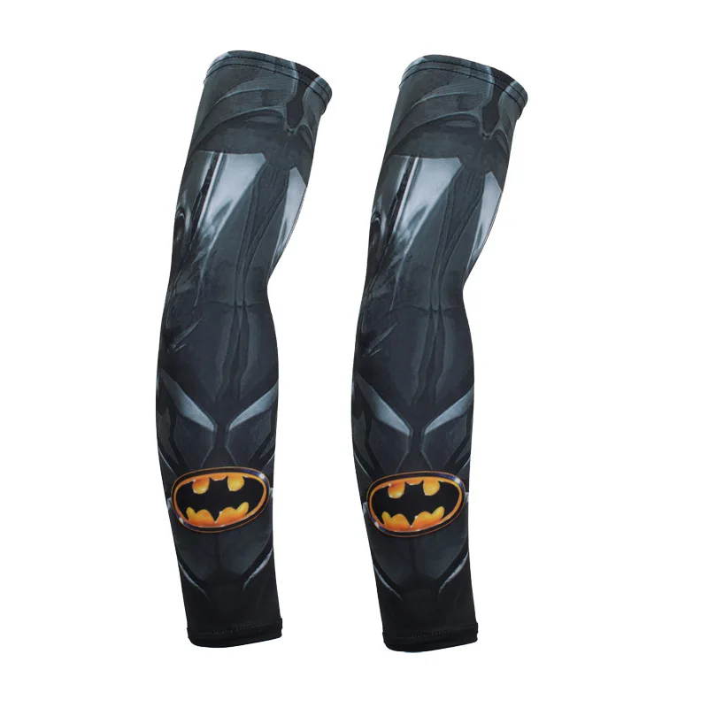 Officially Licensed Superhero DC Comics Batman/Superman Compression Athletic Arm Sleeve Padded and Non-Padded