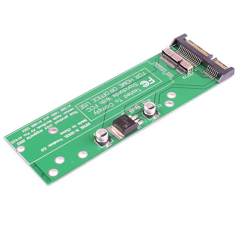 2 5 &quotSATA 6 ГБ/сек. 3 0 чтобы для Macbook Air Pro 2012 SSD слот адаптер A1466 A1465 A1398 A1425 7 + 17 Pin в 22Pin SATA