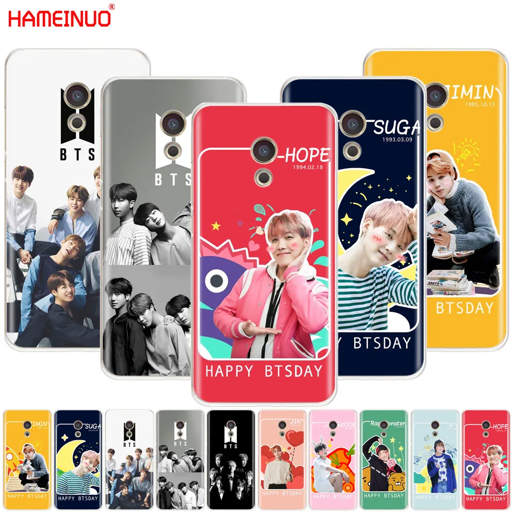 

HAMEINUO Kpop BTS Bangtan Boys JIMIN Suga Cover phone Case for Meizu M6 M5 M5S M2 M3 M3S MX4 MX5 MX6 PRO 6 5 U10 U20 note plus