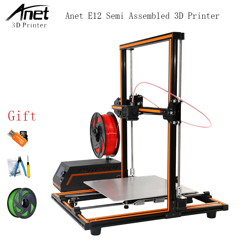 

Update Threaded Rod High Precision Anet E12 3d Printer DIY Reprap 3d Printer Kit Large Print Size 10M / 1KG Filament