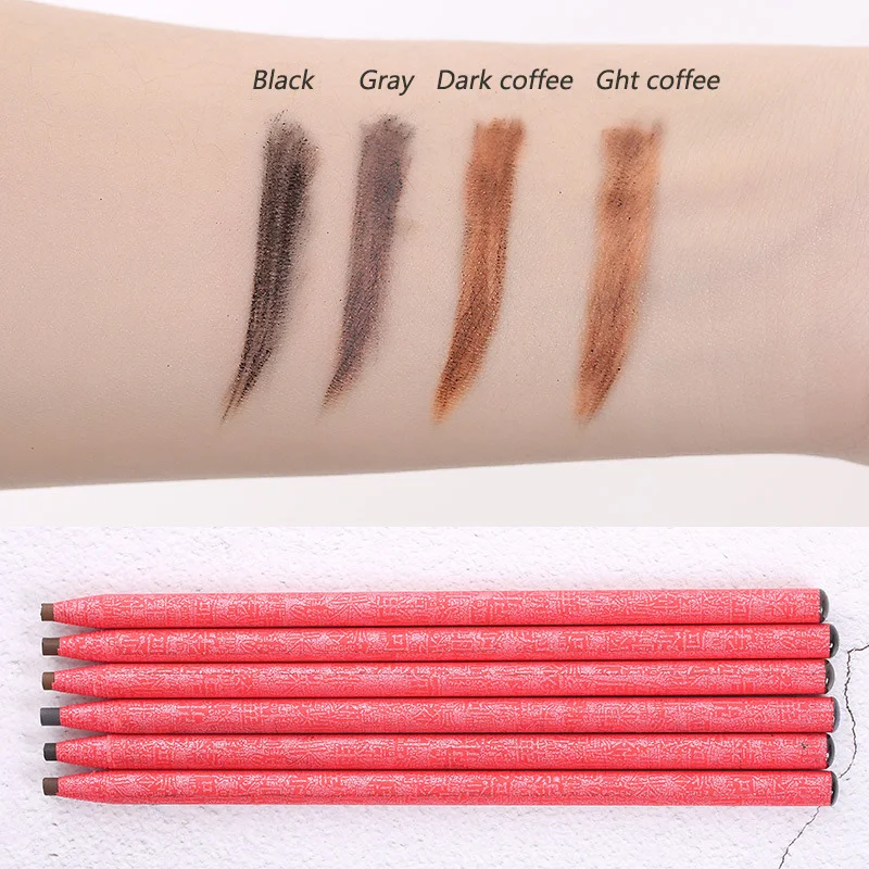 Eyebrow Pencil Waterproof Tattoo Pen Brown Professional Black Beauty Female Wholesale Makeup High Quality 1PCS Lasting Chinese 5