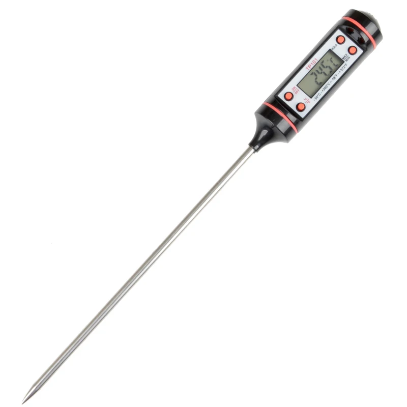 50 300 degree Digital Stainless Steel Probe Meat Thermometer Household