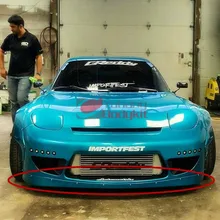 Автомобиль frp запасные части для 1992-1997 RX7 FD3S Rocket Bunny V2 переднего бампера v-стиля Стекло волокна