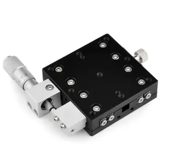 

X-axis60X60mm left Adjustable Manual Linear Stage Cross Roller Bearing Precision For Automation Sliding Linear CNC Equipment