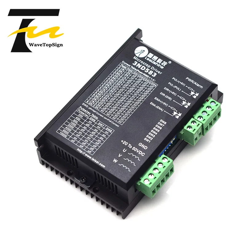 3 фазный цифровой Драйвер шагового двигателя Leadshine 3ND583 VDC20 50V используется для ЧПУ